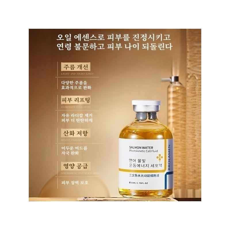 Water Luminous/Wrinkle Free/Salmon/Water-Shine/Functional/Elasticity/Ampoule/Super-Fast/Cell