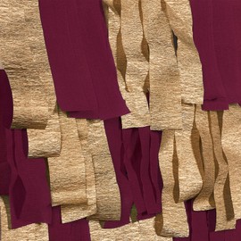 PartyWoo Red Crepe Paper Streamers 4 Rolls 328 ft Pack of Burgundy Maroon Crepe Paper for Graduation Christmas Valentine's Day Wedding Birthday Party Decorations (1.8 Inch x 82 Ft/Roll), Red-709