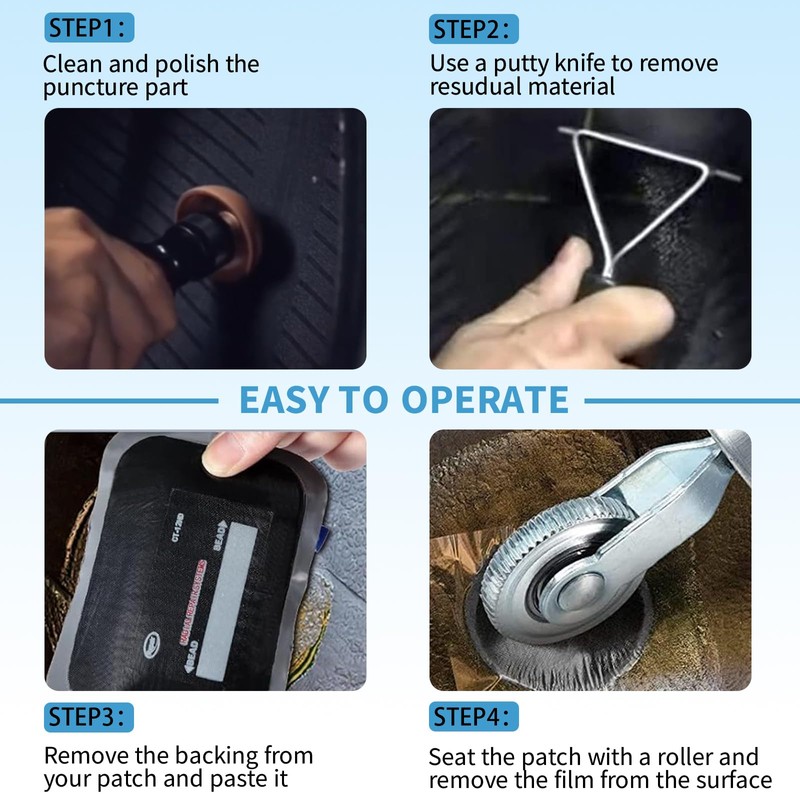 Daisleep Air Tire Repair and Polish Patch Kit with 2500