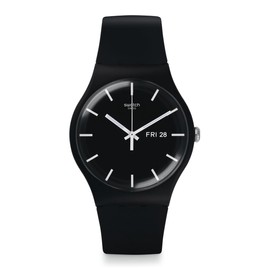 Swatch New Gent Biosourced Unisex Watch Casual Plastic Black Quartz Waterproof Mono Black