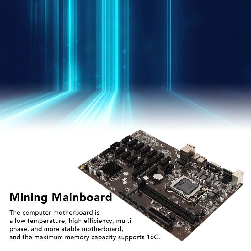 B250 BTC 12P Mining Mainboard, Gaming Motherboard Supports LGA 1151