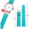 Toff London Ladies Turquoise Leather Watch Strap, Quick Release with