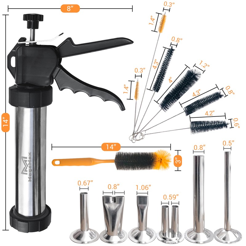 MogaMax 3rd Gen Large Capacity Professional Beef Jerky Gun Kits,