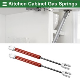 Motoforti Universal Lift Supports Struts Gas Spring 10inch/254mm 55Ib/245N/25kg Metal Red 2Pcs