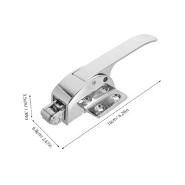 SHOWERORO 1 Set Freezer Door Handle Refrigerator Door Fastener Coolers Radial Latch Refrigerator Handle Cold Storage Door Handle Refrigerator Replacement Handles Zinc Alloy Silver