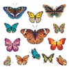 WENKO Window Decoration Butterflies 13-Piece Set Plastic 35 x 35