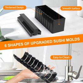 Aignis Upgraded 31 Pack Sushi Making Kit for Beginners & Sushi Lovers, Sushi Making Kitchen Accessories Like Bamboo Mats, Chef's Knife, Nigiri/Rice Ball Shaker/Gunkan Sushi Rice Mold and More