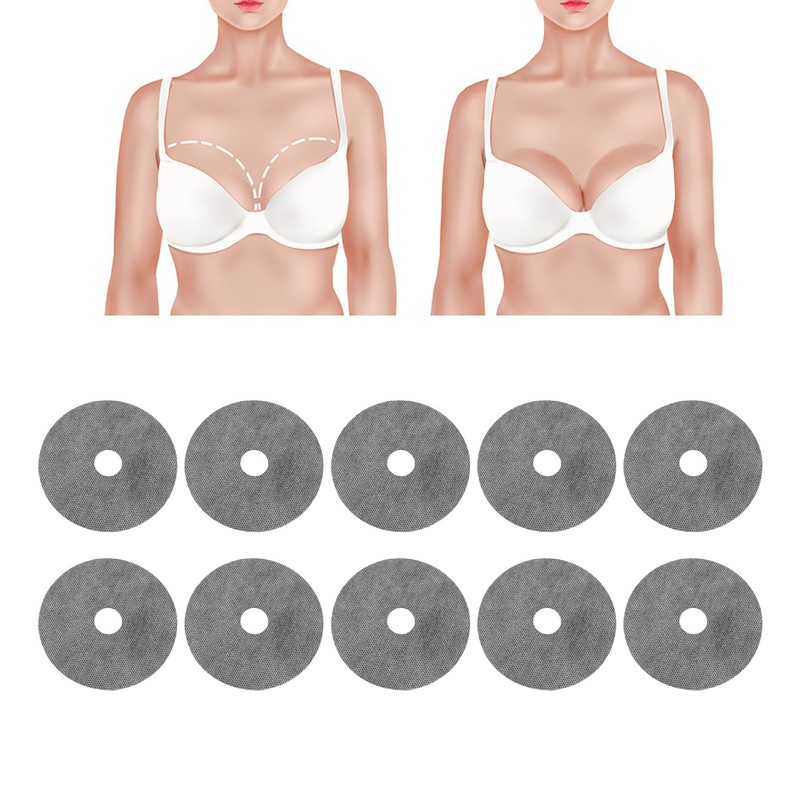 10pcs Breast Firming Pads Magnet Round Lifting Bust Firming Stickers
