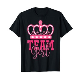 Pink Team Girl Team Boy Gender Reveal Party Matching Family T-Shirt