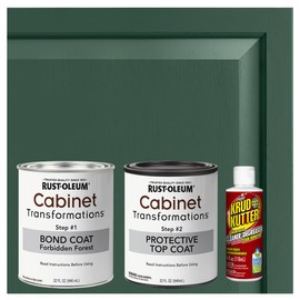 Rust-Oleum 393607 Cabinet Transformations Complete Coating Kit, Quart, Satin Forbidden Forest