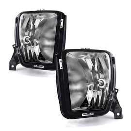 Tecoom Fog Lights for Dodge Ram 1500 2013-2018, OEM Replacement Bumper Driving Fog Lamps Assemblies, Pair Clear Lens with Bulbs
