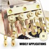 Car Audio Battery Terminal Connector Pure Brass Gold-Plated 4 Gauge