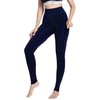 Romastory Winter Warm Women Elastic Leggings Pants Fleece Lined Thick