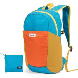 ParkPack Lightweight Packable Backpack - 20L Foldable Travel Daypack for Theme Parks, Hiking, & Cruises - Ultralight Bag for Travel Essentials (Morning Magic Multi)