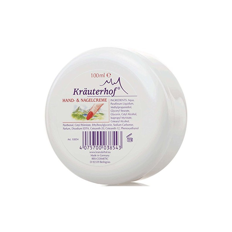 Kräuterhof Hand and Nail Cream 100 ml Tub Pack of
