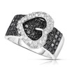 Venus Statement Ring - 0.75 Carat Black & White Diamonds