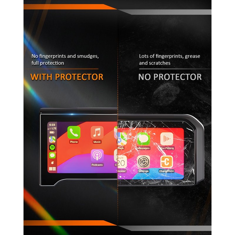 CDEFG (4Pcs/Set for 2025 Toyota Land Cruiser Screen Protector, 12.3"