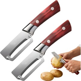 2026 New Multifunctional Vegetable Peeler, Stainless Steel Fruit and Vegetable Peeler, Heavy Duty Peeler with Ergonomic Handle for Thick Skin, Sugarcane, Potato, Melon (2pcs)