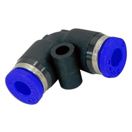 Niigata Seiki BeHAUS PV10 One-Touch Tube Fittings, Union Elbow, Outer Diameter: 0.4 inches (10 mm), Made in Japan