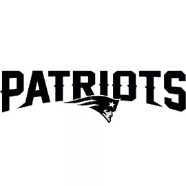 New England Patriots Window Sticker Vinyl Decal any size any color - 4 inch
