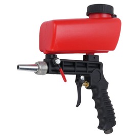 POCREATION Sandblaster Portátil, Kit de Pistola de Compacta de Acero Inoxidable, Válvula de Control Ajustable, Portada para la Limpieza y Preparación de la Superficie
