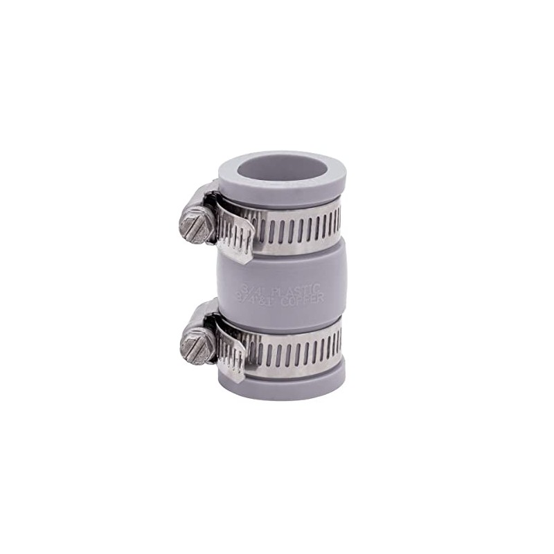Fernco 1056-075 3/4-in. Flexible PVC Pipe Coupling for Cast Iron