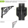 SELEWARE Heavy Duty Shelf Brackets 10 Inch, Bird Shelves Brackets,