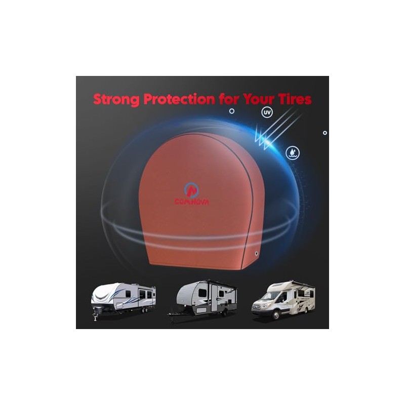 Comnova RV Tire Covers 4 Pack - Tough Tire Wheel
