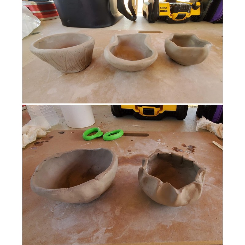 Clay Wedging Board with Built in Handle Portable Wooden Mat