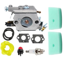 Hippotech Carburettor with Air Filter and Gaskets for Husqvarna 123C 123L 123LD 223L 223R 322C 322L 322R 323C 323L 325C 325CX 325L 325LX 326C 326L 326LX Thread Trimmer Polesaw