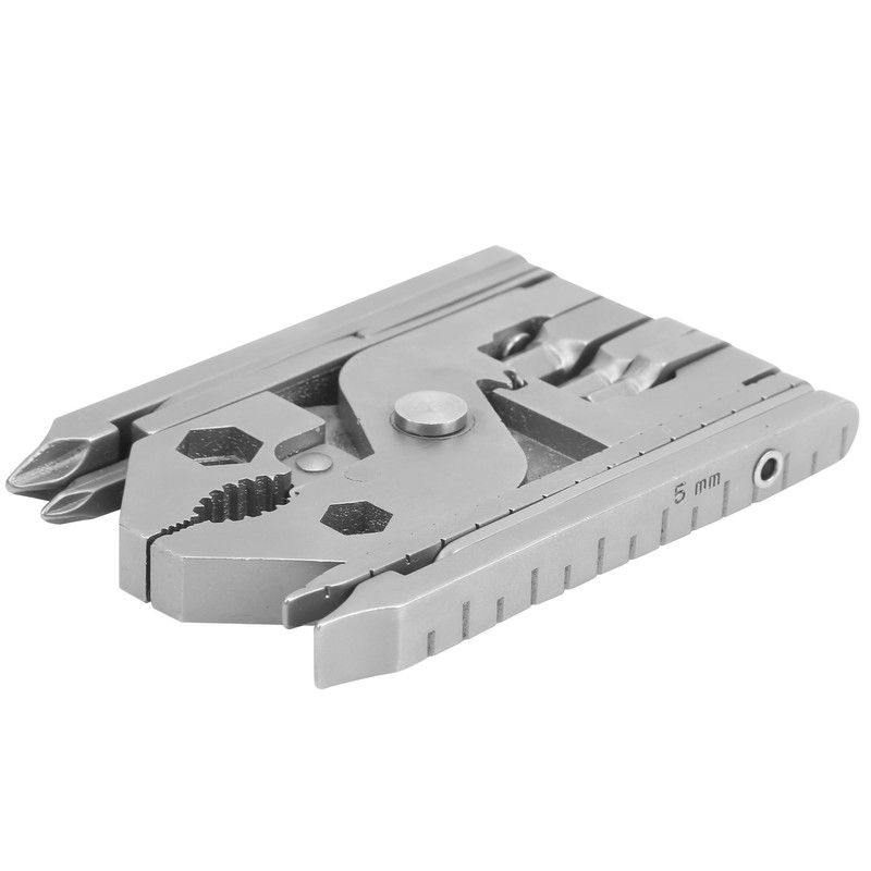 Outdoor 25in1 MultiFunctional Pliers Kit Stainless Steel Multitool with Knife