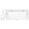9x3 Airbrick Cover Ducting Cowl - Black Exclusive to i-sells