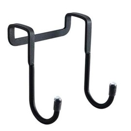 CABLEPELADO 1 x Z-Haken aus Metall für Türen und Schubladen, robuster Edelstahl, belastbar bis 10 kg, rutschfestes Design, einfache Installation ohne Werkzeug (schwarz)