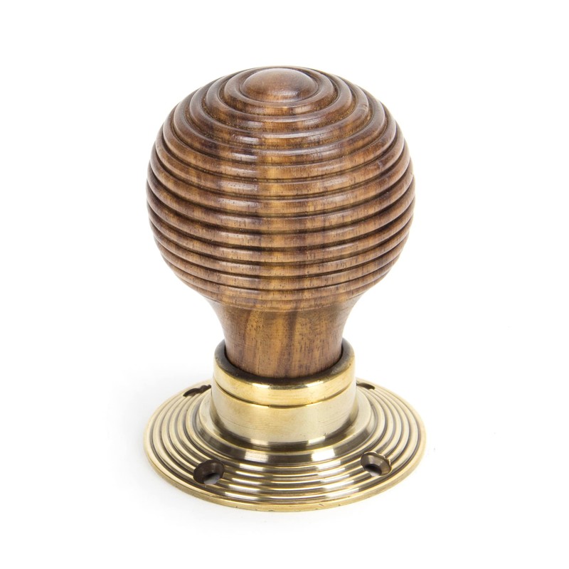 From the Anvil Rosewood & Aged Brass Beehive Mortice/Rim Knob