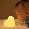 Night Light Cute Cartoon Appearance Silicone Night Lamp with Data