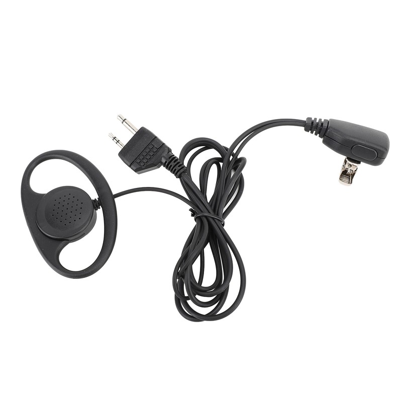 2 Way Radio Earpiece 2 Pin Plug D Shape Security