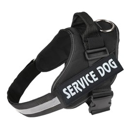 Roolisspa Service Dog Harness No Pull Easy Adjustable Reflective Breathable