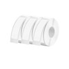 D30 Label Tape, 3Rolls 12x40mm White Thermal Label Paper for