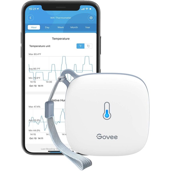 Govee Govee WiFi Thermometer Hygrometer H5179, Smart Humidity Temperature Sensor