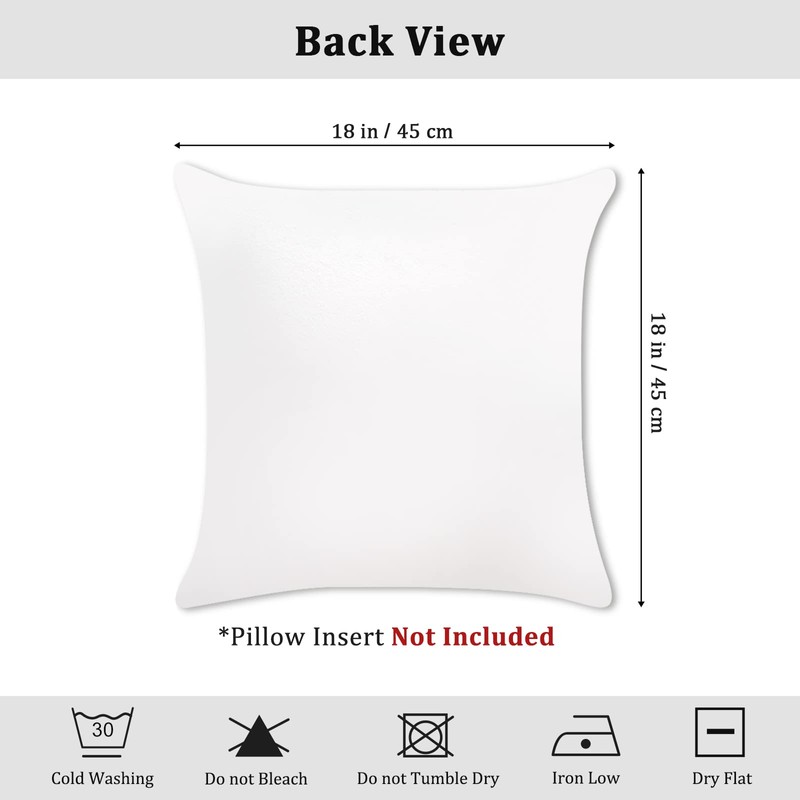 Bonhause Autumn Pumpkins Cushion Covers 45 x 45 cm Gnome