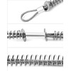 QWORK Hose, 1/8" x 20" 200 PSI Safety Whip Check