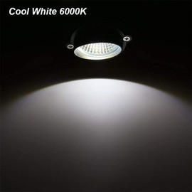 2 Unidades, Youngine COB 5W 12V LED césped lámparas de luz Paisaje al aire última intervensión Spotlight con soporte Spiked para jardín, patio, camino, césped Iluminación Decorativa, Blanco cool