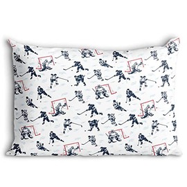 Hockey Action Player Pillowcase | Hockey Pillowcase Home Decor