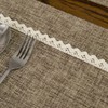 GLORY SEASON Linen Style Rustic Washable Placemats Set of 6,Woven