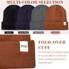 FEQO 4 Pack Satin Lined Winter Beanie Hats Soft Silk