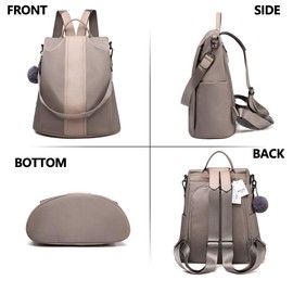 PINCNEL Women Backpack Purse Waterproof Nylon Anti-theft Rucksack Lightweight Shoulder Bag