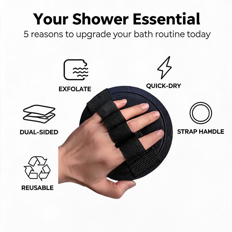 Votuda Exfoliating Bath Body Scrubber - Gentle Deep Cleanse Sponge