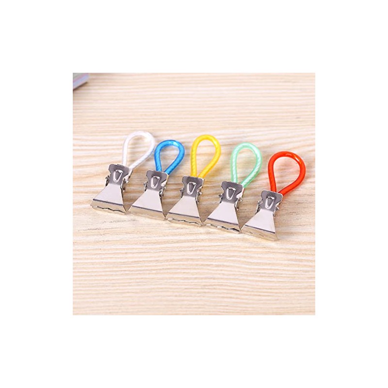 MenYiYDS 15 Pcs Towel Clips Hook Loop Clips Pot Holder