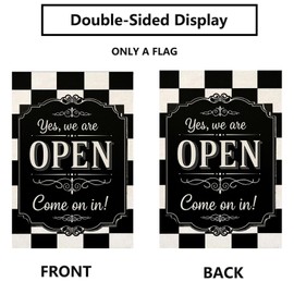 We Are Open Garden Flag Open Sign Double Sided 12 X 18 Inch Welcome Yard Patio Lawn Villa Park Outdoor Decor