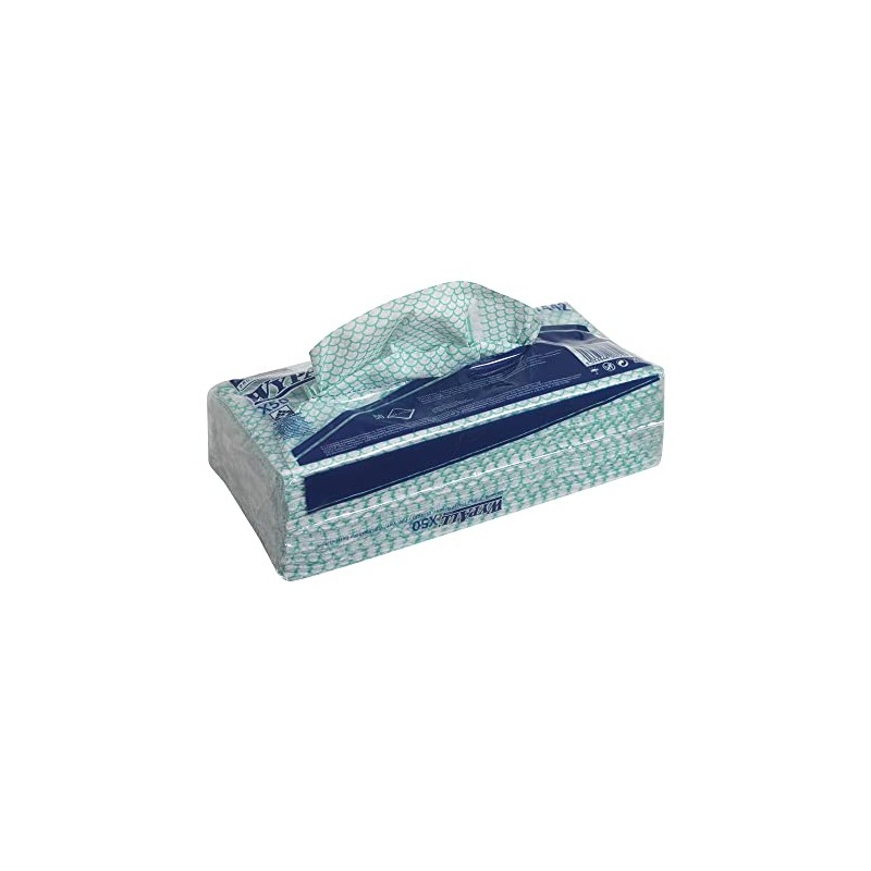 WypAll X50 Colour Coded Cleaning Cloths 7442 - Green Wiping